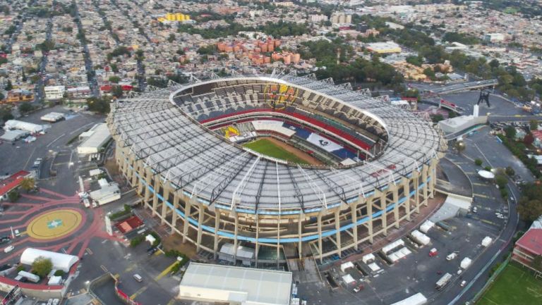 Vista aérea del Estadio Azteca