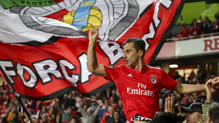 Jonas celebra anotación de Benfica con su anotación