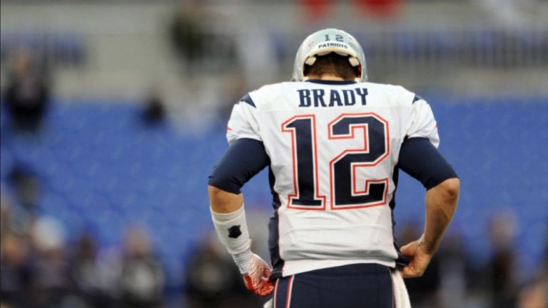 Tom Brady durante un partido de los Patriots