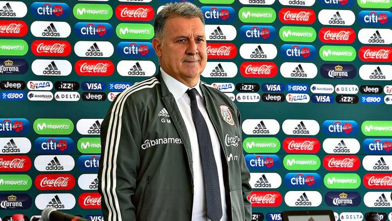 Gerardo Martino en su presentación con el Tri