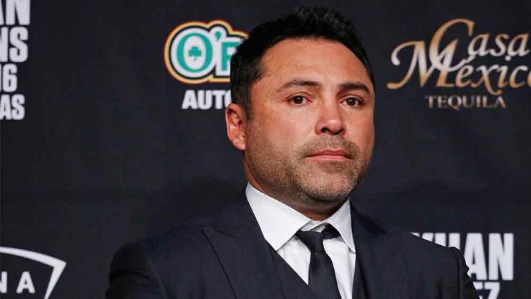 De la Hoya en conferencia de prensa 