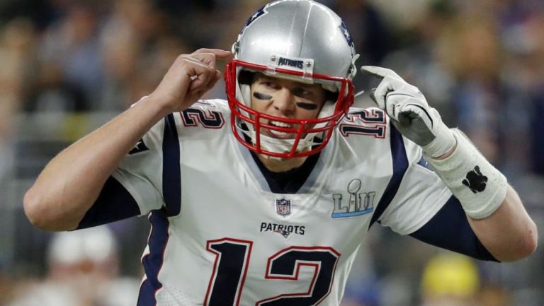 Tom Brady durante un partido de los Patriots