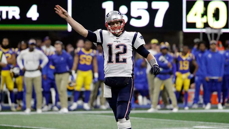 Tom Brady durante el Super Bowl LIII