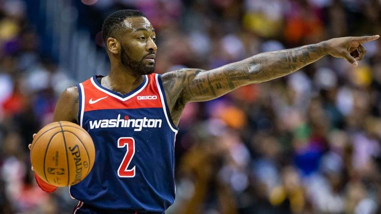 John Wall en un partido de los Wizards