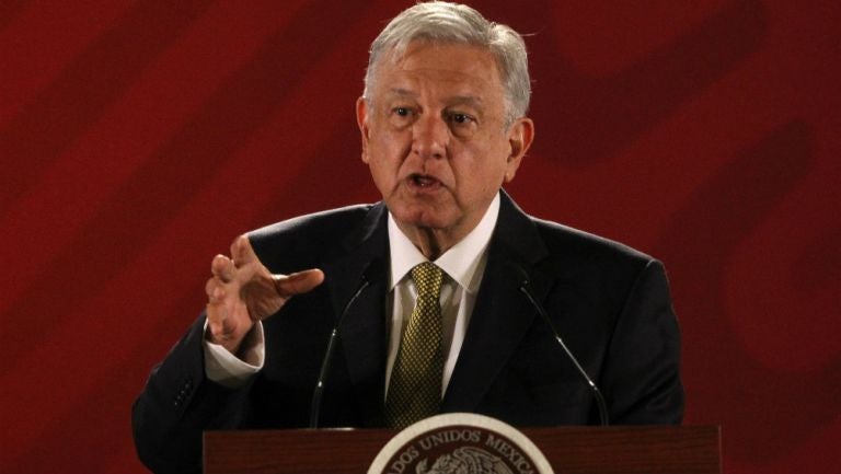 Andrés Manuel López Obrador durante conferencia de prensa 