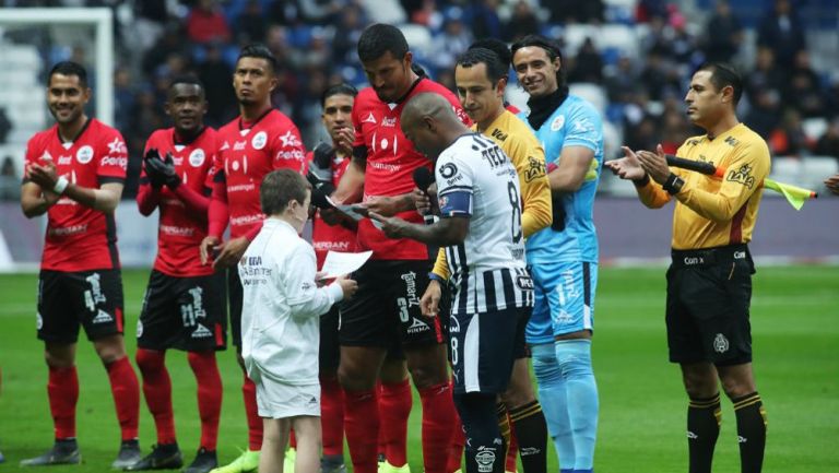 Protocolo del Rayados vs Lobos BUAP de la Jornada 6