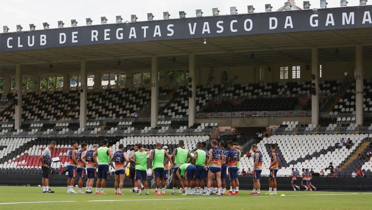 Jugadores del Vasco da Gama en entrenamiento