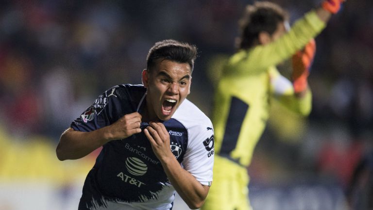 Carlos Rodríguez festeja gol del triunfo de Rayados