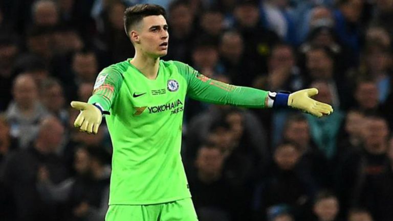 Kepa durante el partido contra Manchester City