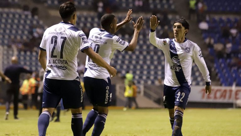 Puebla celebra su anotación frente a Querétaro 