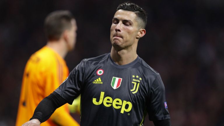 Cristiano Ronaldo durante un partido con la Juventus