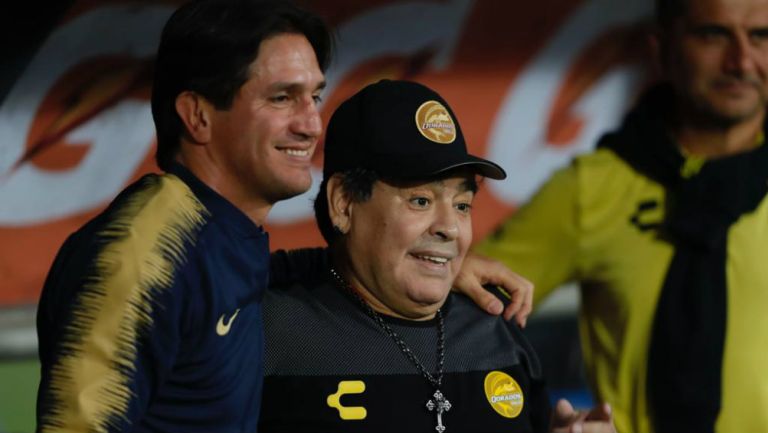 Bruno Marioni y Diego Armando Maradona