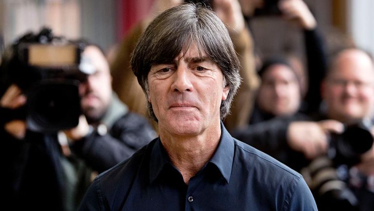 Joachim Löw en una conferencia en Frankfurt 