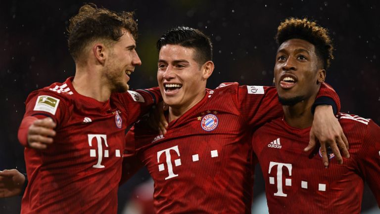 Bayern Munich festeja una anotación ante el Mainz