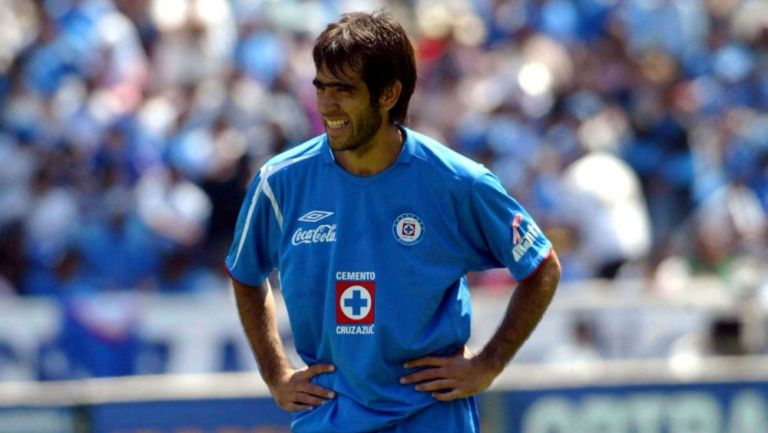 César Delgado, en su etapa como jugador del Cruz Azul