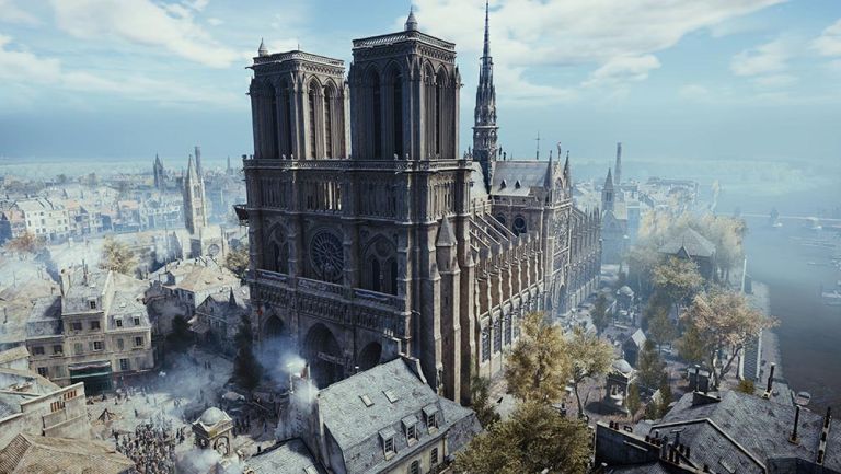 La catedral de Notre Dame en Assassin's Creed Unity luce muy real