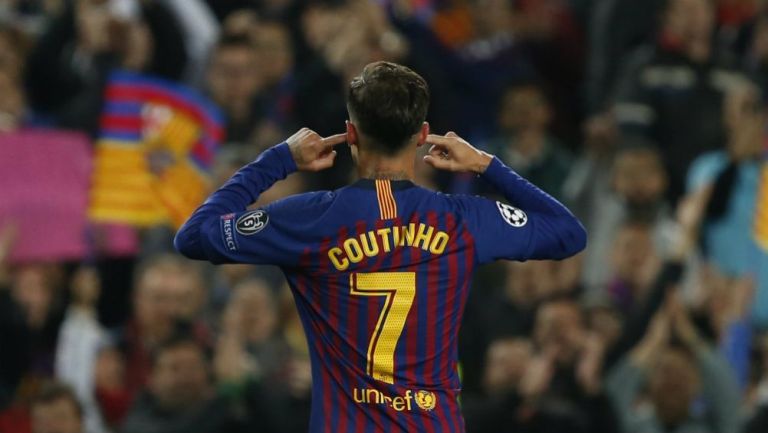 Polémico festejo de Coutinho tras marcarle al Man Utd