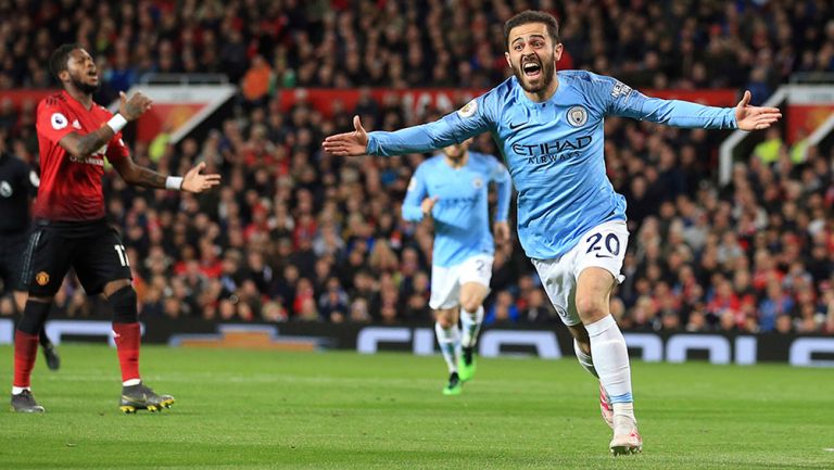 Bernardo Silva grita el primer gol del partido