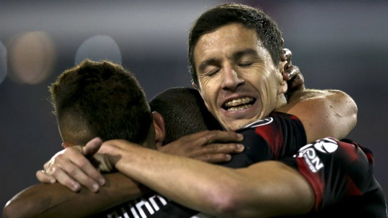 River Plate celebra una anotación frente al Palestino