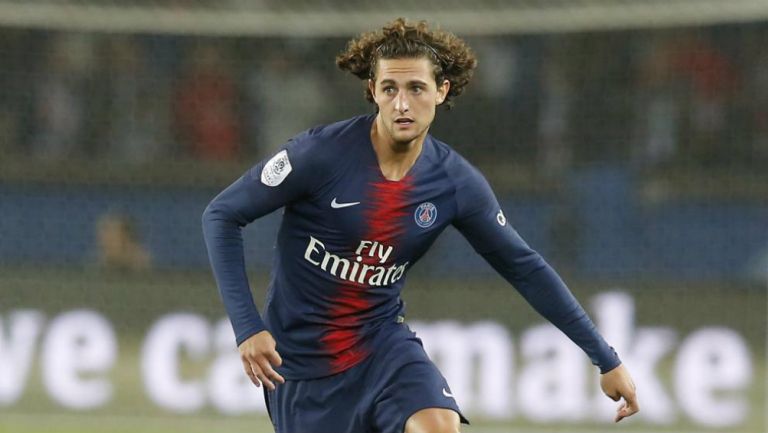 Rabiot durante un partido del PSG 