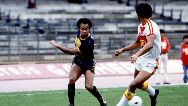 José Muñante en un partido con los Pumas 