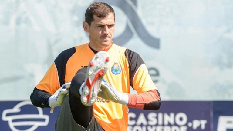 Iker Casillas en entrenamiento del Porto