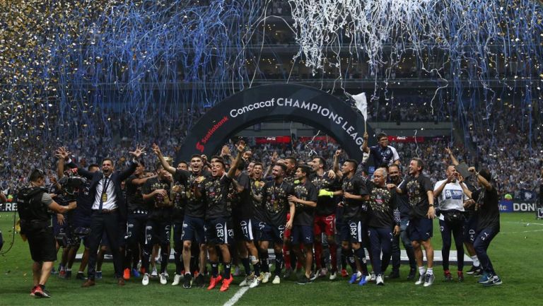 Rayados festeja Campeonato en Concachampions