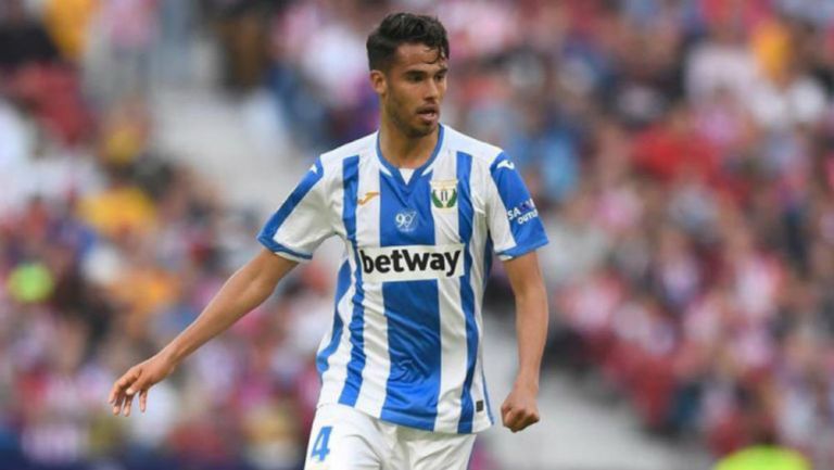 Diego Reyes durante un partido del Leganés 