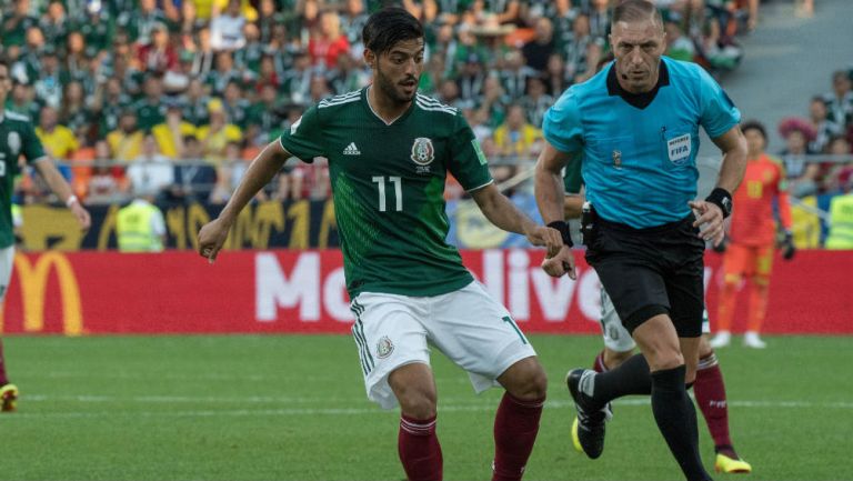 Carlos Vela durante la Copa del Mundo de Rusia 2018 