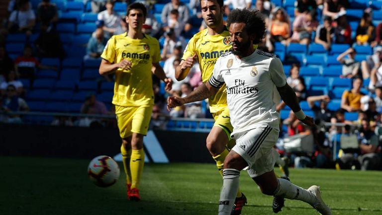 Marcelo en partido con el Real Madrid 