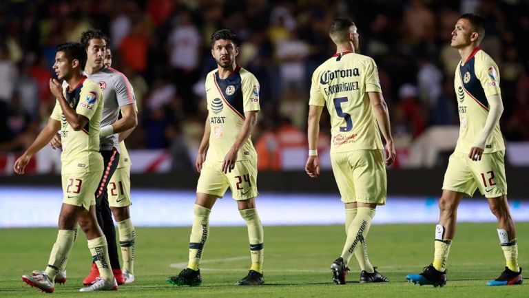 América al término del partido contra León 