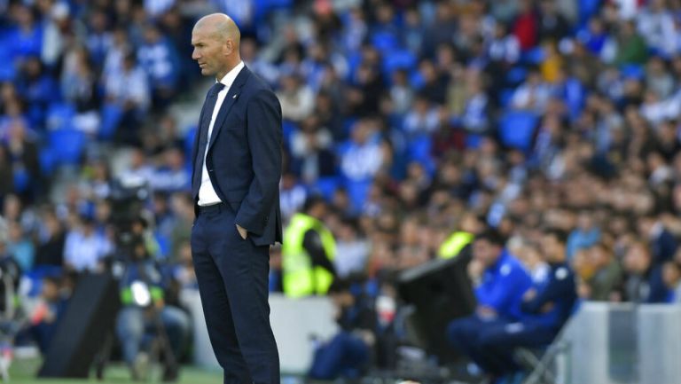 Zidane durante derrota del Real Madrid frente al Betis 