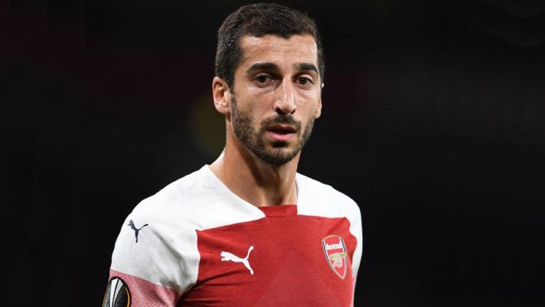 Henrikh Mkhitaryan durante un partido del Arsenal