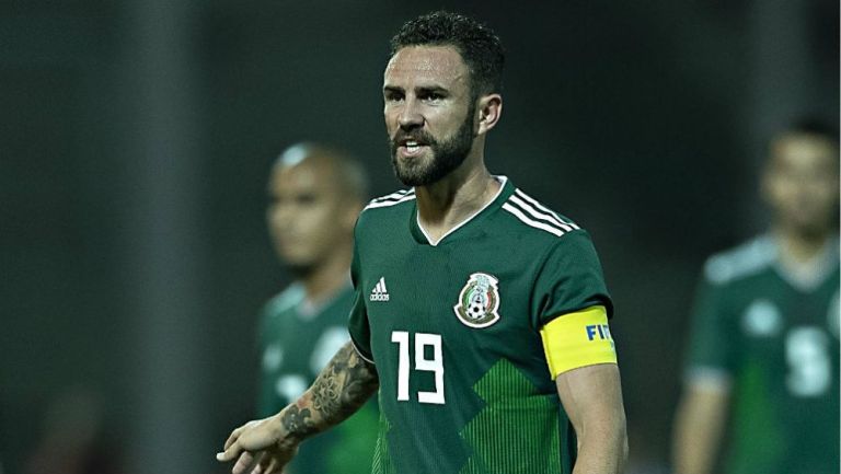 Miguel Layún, en un juego con la Selección Mexicana