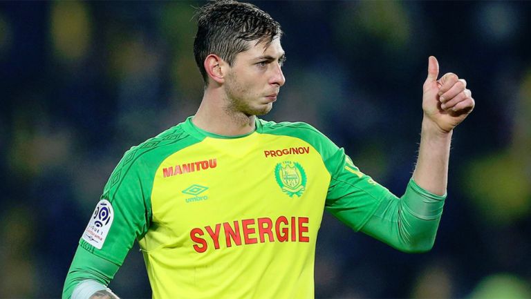 Emiliano Sala en un partido del Nantes