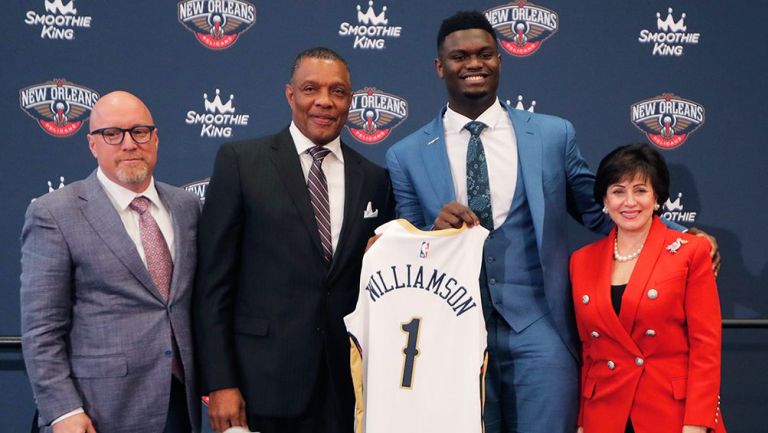 Zion Williamson en la selección del Draft 