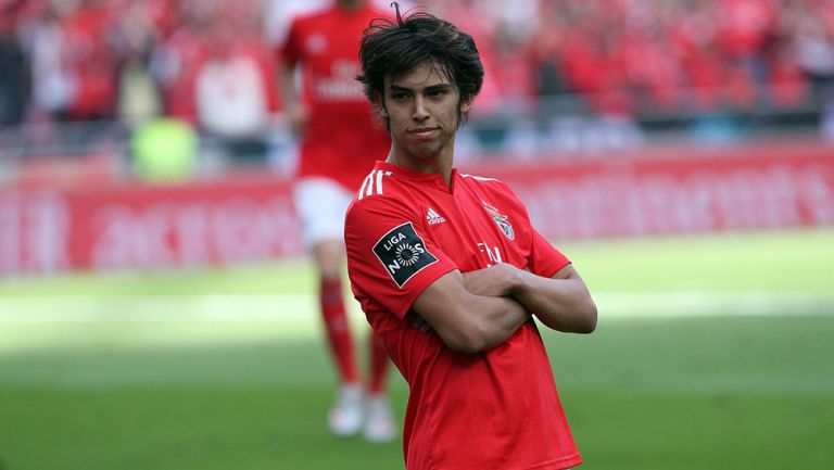 João Félix celebra un gol con el Atlético