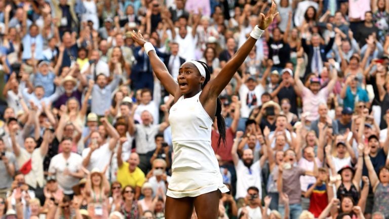 Cori Gauff, eufórica tras la victoria ante Polona Hercog