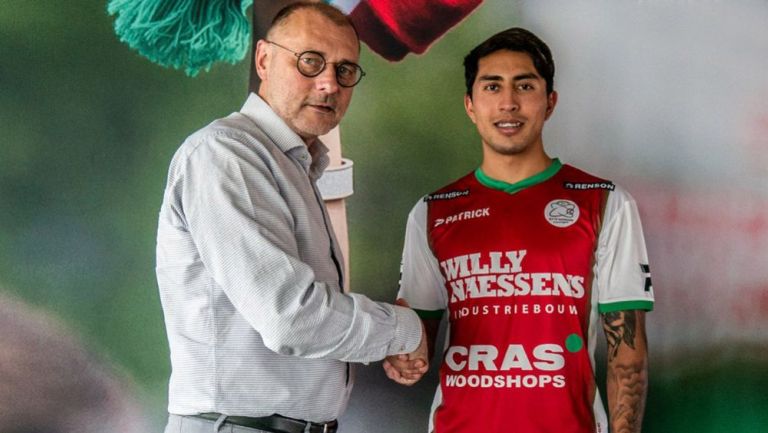 Omar Govea, en su presentación con el Zulte Waregem