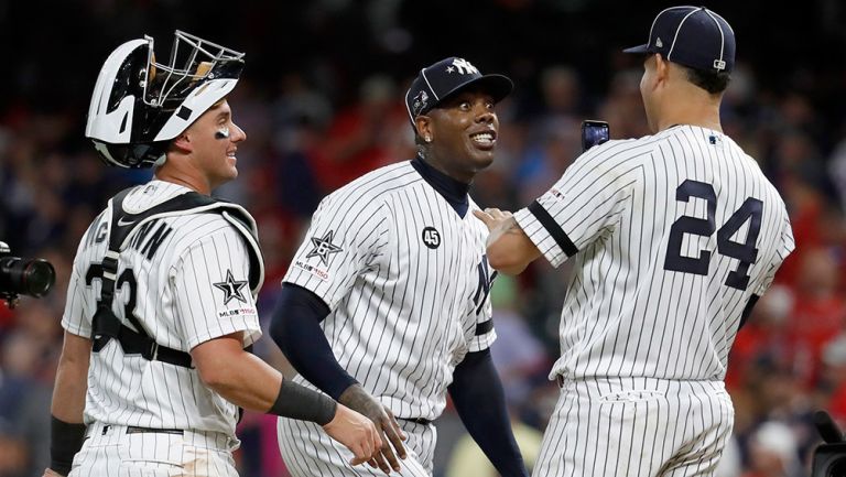 Chapman es fotografiado tras finalizar el Juego de Estrellas