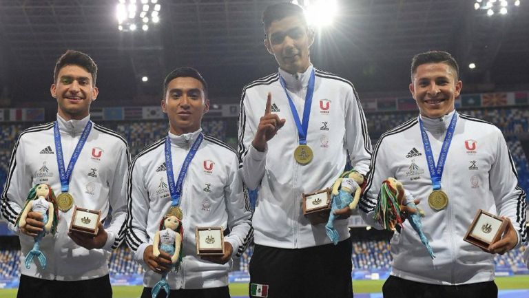 México gana Oro en Relevos Varonil 4x400 en Universiada Mundial
