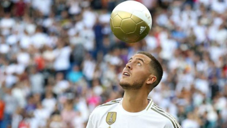 Eden Hazard, en su presentación con Real Madrid