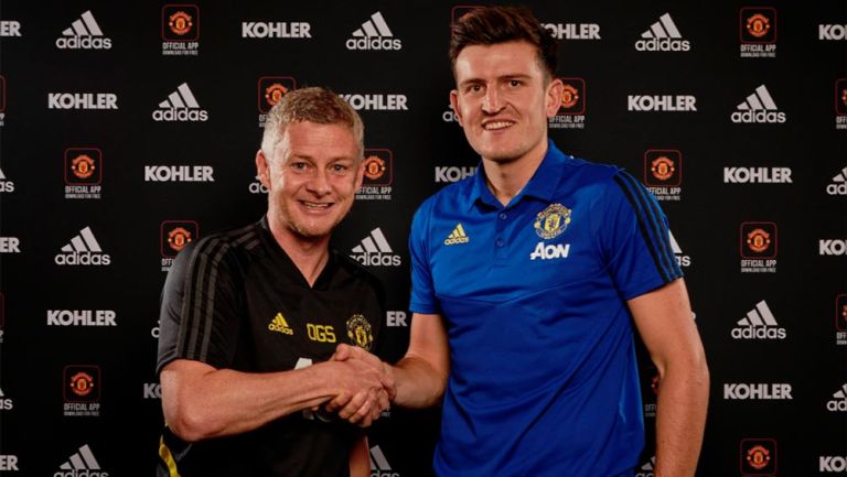 Harry Maguire y Ole Gunnar Solskjaer cierran el trato