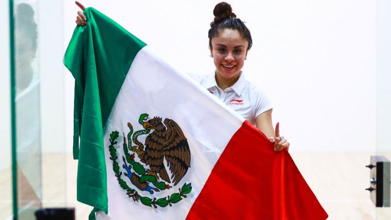 Paola Longoria tras conquistar el Oro en Panamericanos 