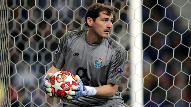 Iker Casillas, durante un compromiso con el Porto