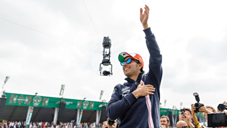 Sergio Pérez durante el Gran Premio de México el año pasado