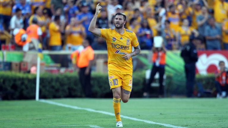 Gignac, en un partido de Tigres