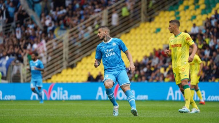 Benedetto, en el partido ante Nantes