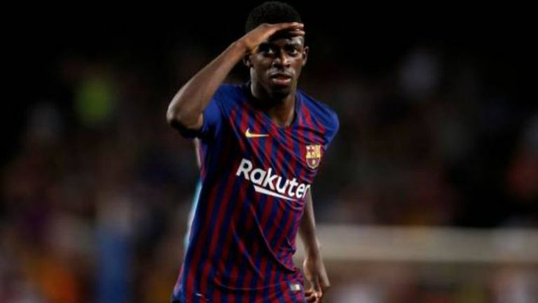  Ousmane Dembélé, en un partido del Barcelona