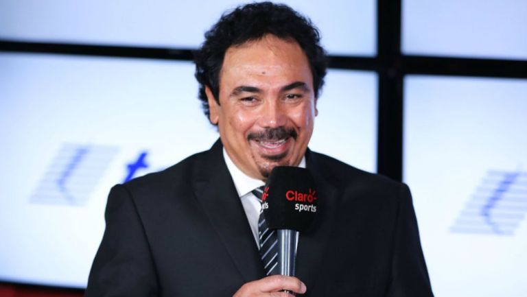 Hugo Sánchez, durante un evento